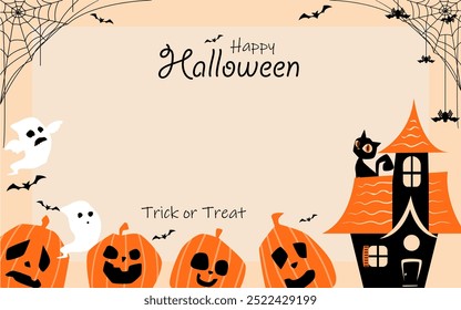 haloween vector background with space for text