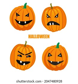 haloween1 Vector pumpkins for Halloween