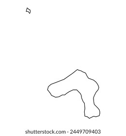 Halsnaes Municipality map, administrative division of Denmark. Vector illustration.