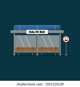 Halte bus vector HD stock images