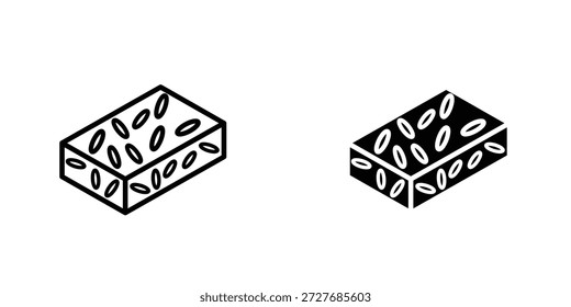 Halva ícone símbolo logotipo elemento de design gráfico. EPS10