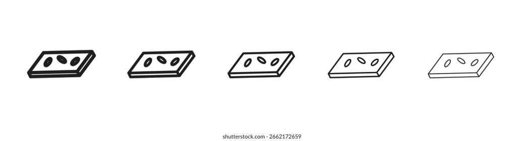 Ícones Halva. desenhos de ícones vetoriais simples e modernos
