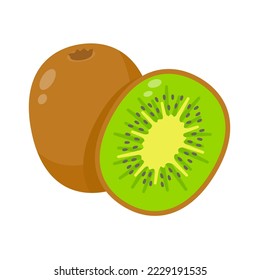 halved kiwi fruit Healthy food for vegetarians