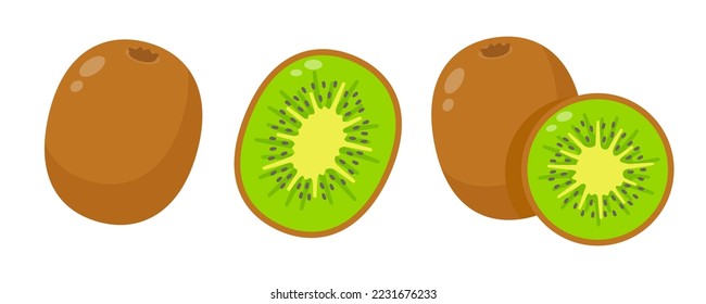 fruta kiwi a la mitad Alimentos saludables para vegetarianos