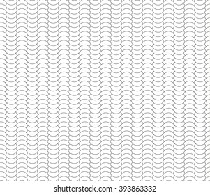 halves waves black and white seamless background .Vector illustration. EPS 10.