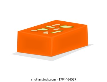 Halwa Indian Sweets or Mithai Food Vector