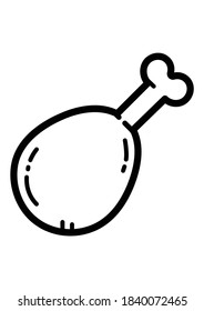 Ham Flat Icon Isolated On White Background