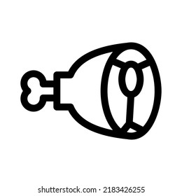 ham icon or logo isolated sign symbol vector illustration - high quality black style vector icons
