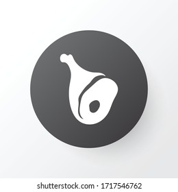 Ham icon symbol. Premium quality isolated chop element in trendy style.