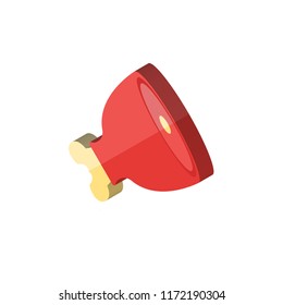 Ham isometric left top view 3D icon