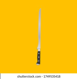 Cuchillo de jamón. ilustración para web y móvil