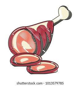 ham leg icon