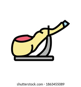 ham leg meat color icon vector. ham leg meat sign. isolated symbol illustration