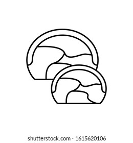 Ham, meat icon. Simple line, outline vector batcher icons for ui and ux, website or mobile application