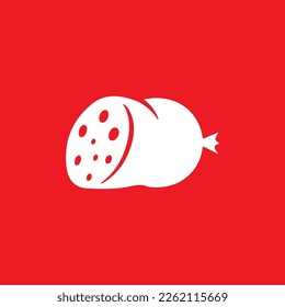 Ham sausage icon, common graphic resources, vector illustration.
