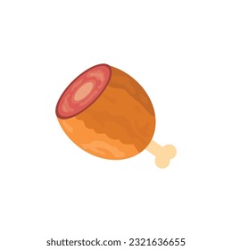 ham vector icon design, ham illustration