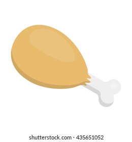 Ham vector illustration icon in cartoon design