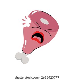 Ham vector Sticker. Eps 10 file
