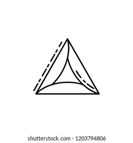 Hamantaschen icon. Element of Jewish icon for mobile concept and web apps. Thin line Hamantaschen icon can be used for web and mobile