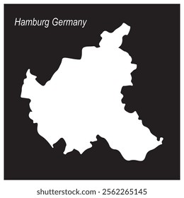 hamburg germany map icon vector illustration design