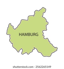 hamburg germany map icon vector illustration design