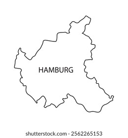 hamburg germany map icon vector illustration design