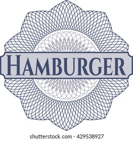 Hamburger abstract linear rosette