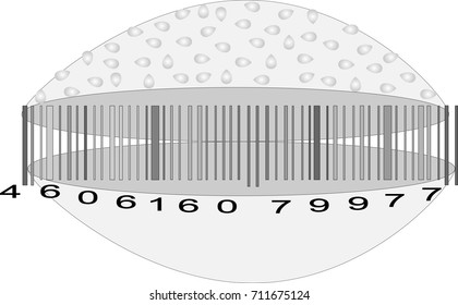hamburger barcode / minimalist logo / black and white