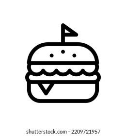 hamburger, burger flat icon logo illustration vector isolated. burger and street food icon set. suitable web design,logo,app.