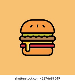 Hamburger - Burger - Illustration - fast food - EPS Vector