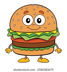  hamburger cartoon Adobe Illustrator Artwork