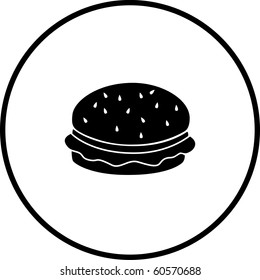 hamburger or cheeseburger symbol