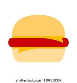 hamburger concept icon. Simple element illustration. hamburger concept symbol design. Can be used for web and mobile UI/UX