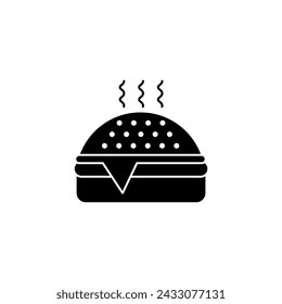 icono de línea de concepto hamburguesa. Ilustración de elemento simple. diseño de símbolo de esquema de concepto de hamburguesa.