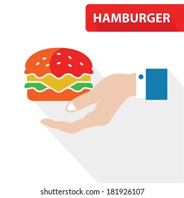 Hamburger concept,vector