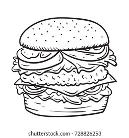 Hamburger Doodle