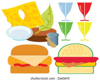 hamburger, eat