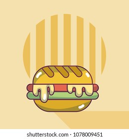 Hamburger fast food