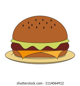 Hamburger fast food