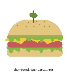 Hamburger fast food