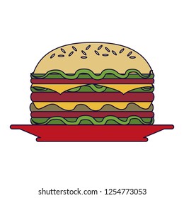 Hamburger fast food