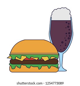 Hamburger fast food