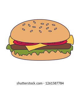 hamburger fast food