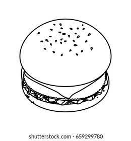 Hamburger fast food
