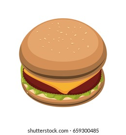 Hamburger fast food