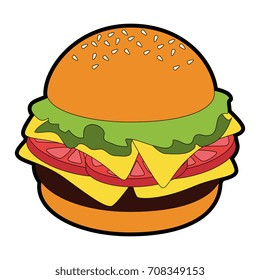 Hamburger fast food