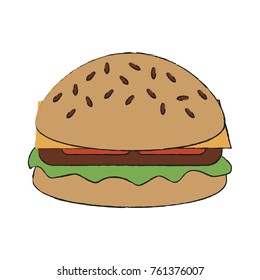 Hamburger fast food