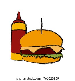 Hamburger fast food