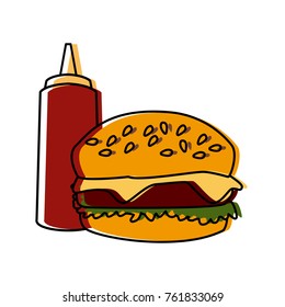 Hamburger fast food