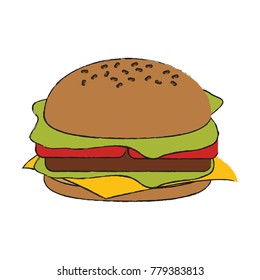 Hamburger fast food